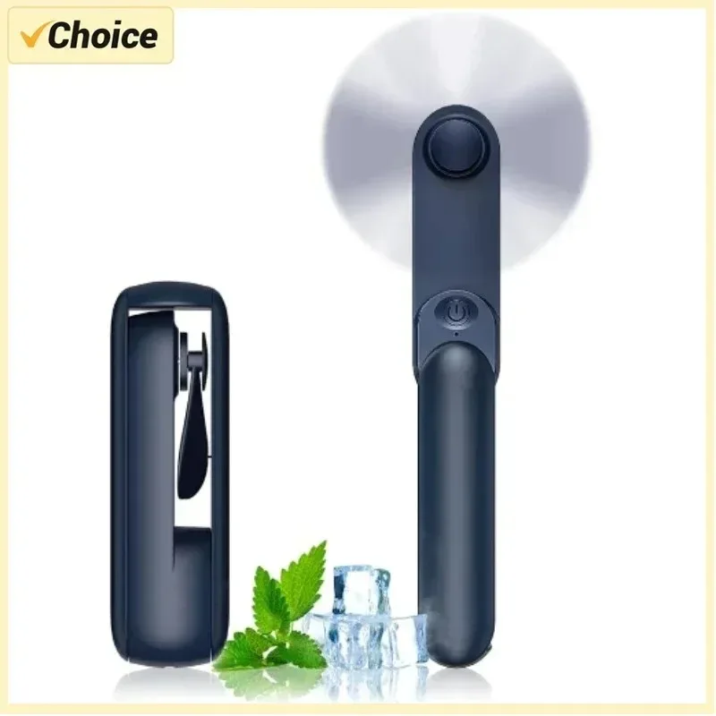 Portable Mini Foldable Handheld Fan USB Rechargeable 3-speed Adjustable Suitable for Women Travel Outdoor Use