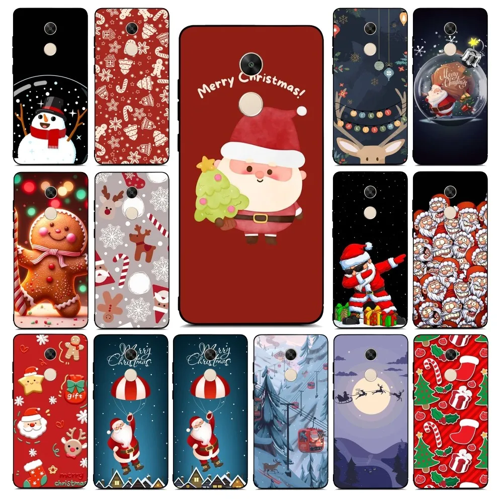 Merry Christmas Phone Case For Redmi Note 4 X 5 A 6 7 8 Pro T 9 Pro 9S 10 Pro 11 Pro 11S 11Epro PocoM3pro