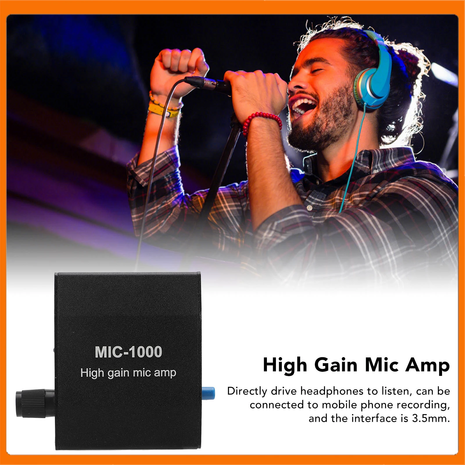 

Микрофонный усилитель с высоким коэффициентом усиления Микрофонный аудиоусилитель с высоким коэффициентом усиления 1000 раз Комплект аксессуаров для усиления Микрофонный усилитель Микрофонный усилитель