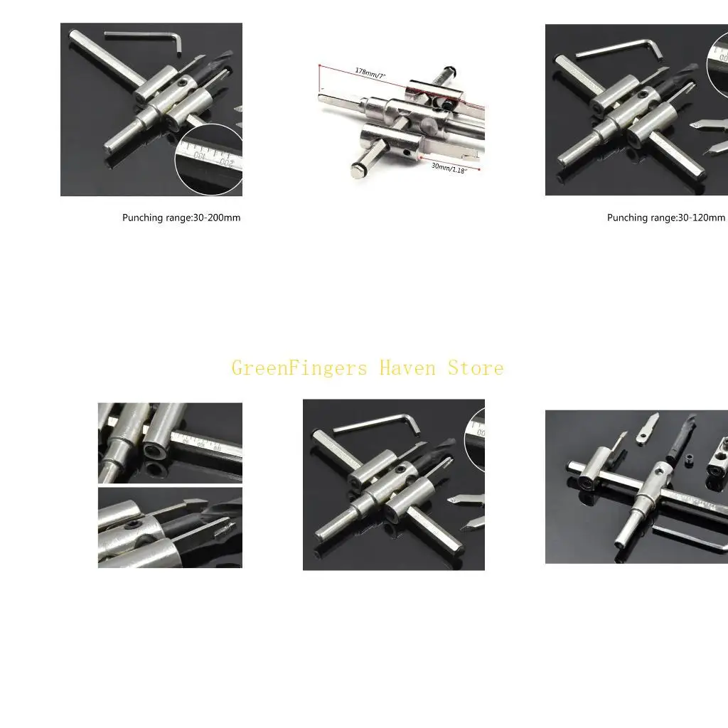 f68d-木工調整可能な航空機型木材サークルホールソーカッターツールドリルビット