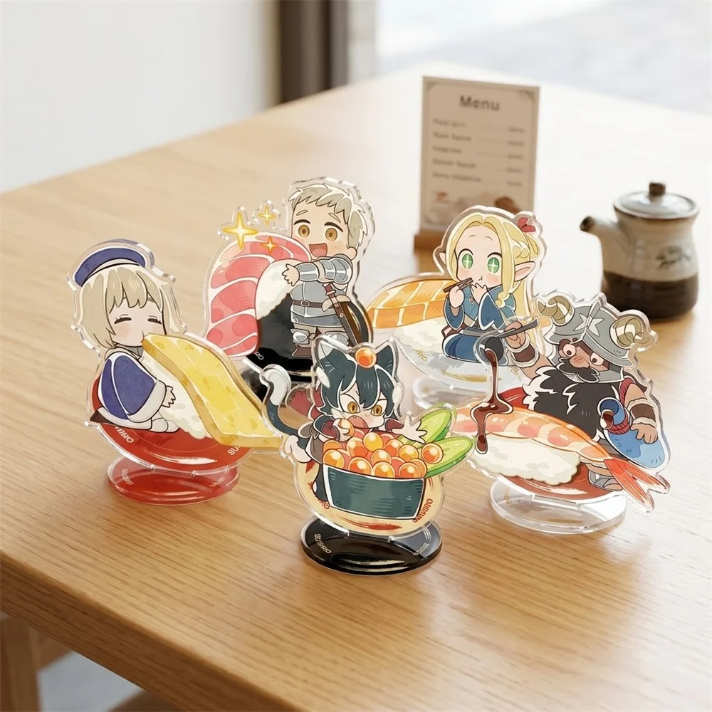 10CM Charm Anime Delicious in Dungeon Acrylic Keychain Model Cosplay Characters Ornament Accessories Good Collection Gifts