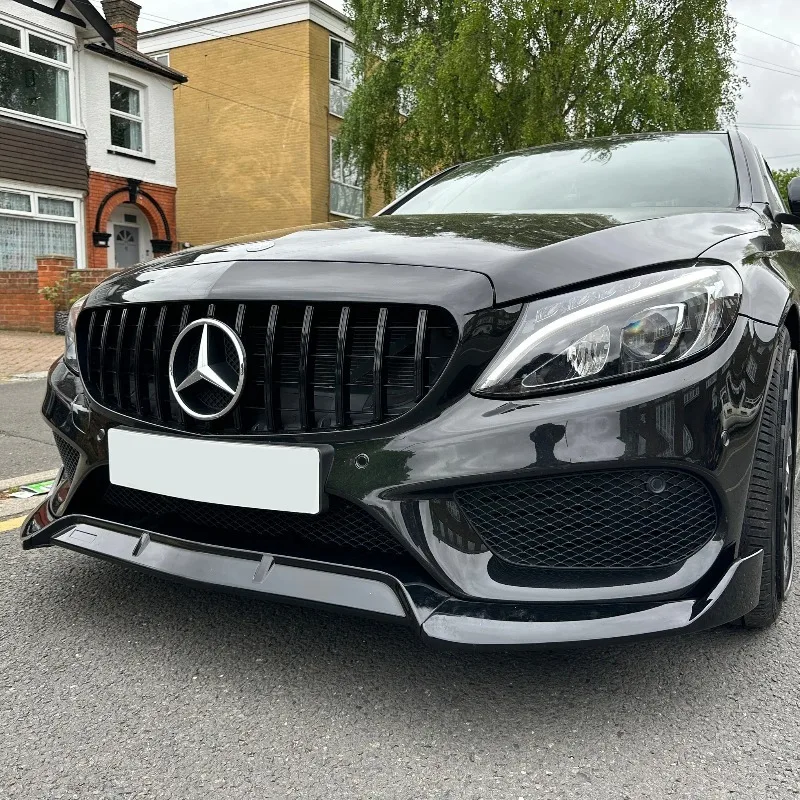 Frontspoiler für Mercedes-Benz C-Klasse W205 C205 S205 Vor-Facelift 2015-2018 AR-Style Frontstoßstangenlippe Spoiler Bodykit