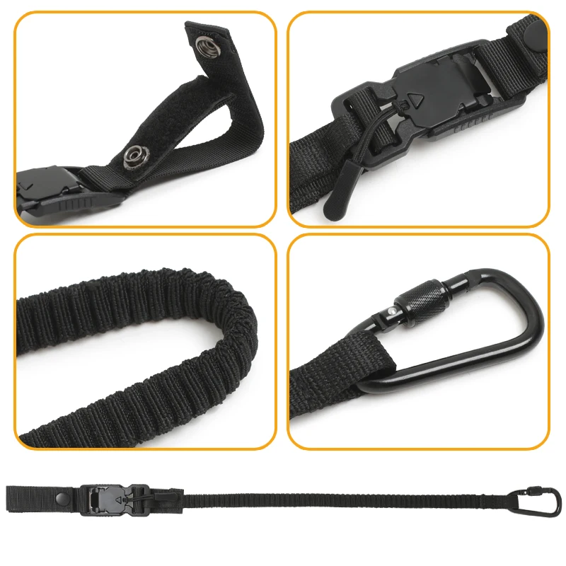 Outdoor Taktische Multifunktions-Antiverlust-Hosenschlaufen, Rucksack-Zubehör im Techwear-Stil, Schnellverschluss-Sicherheitsseil, Taschenriemen – Detail 6