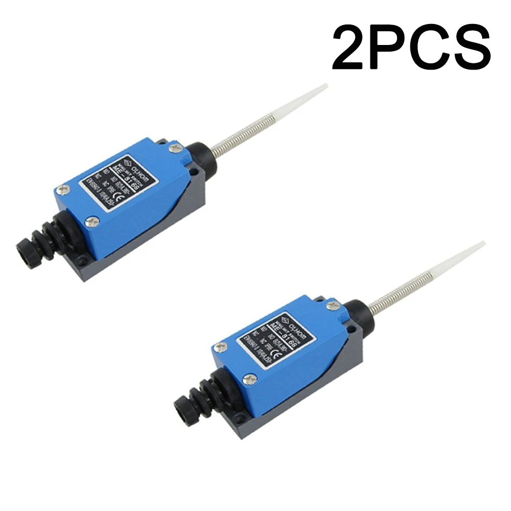 2Pcs ME-8166 Instantaneous Switch Rotary Lever Momentary Limit Switch Mini Limit Switches Actuator Limit Switch Normally Open