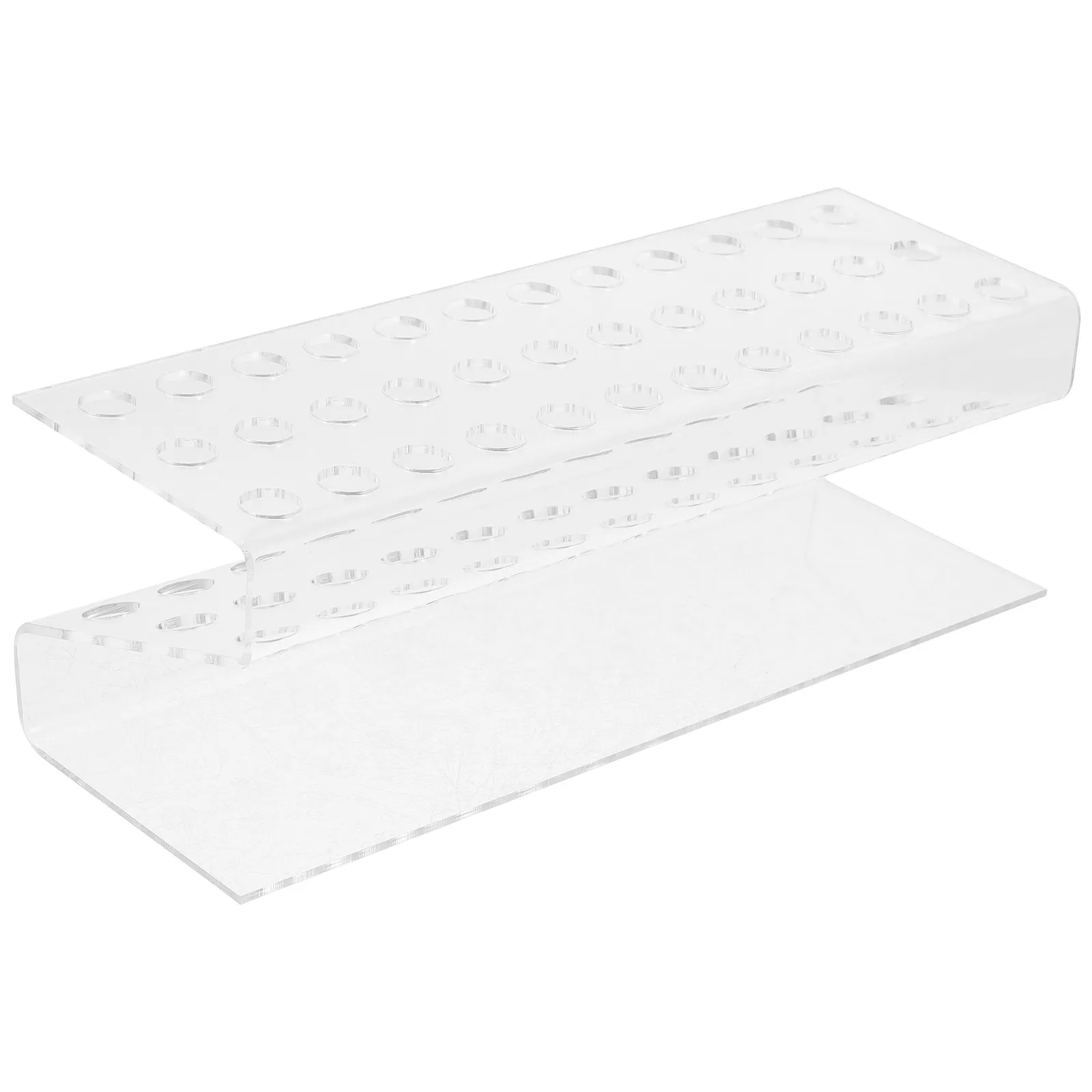 36-Slot Transparent Acrylic Pen Display Stand Pen Holder Rack for Pencils Markers Ball Pens Small Brushes Nail Art Eyebrow Tools