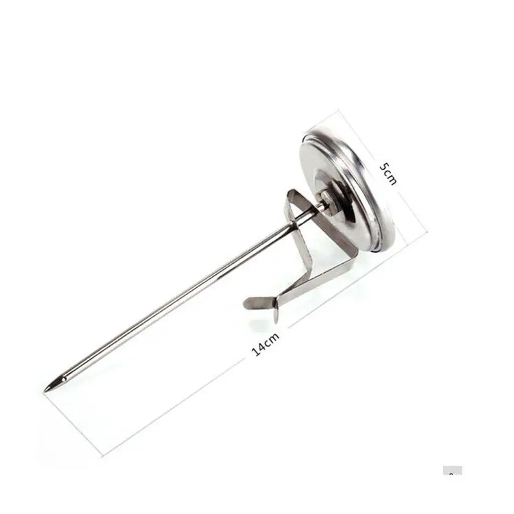 Meat Thermometer Stainless Steel Probe Digital Kitchen Thermometer for Coffee Milk Frothing and Grill Cooking