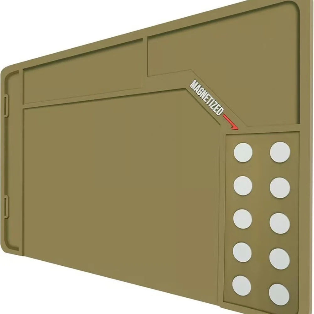 Cleaning Mat For Electronics And Tools Cleaning Mat Oil Proof Mat 420x265x4.5mm Magnetic Dots Mat Workspace Organizer