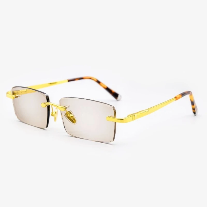 

Frameless crystal mirror, fashionable rimless glasses, rimless crystal glasses