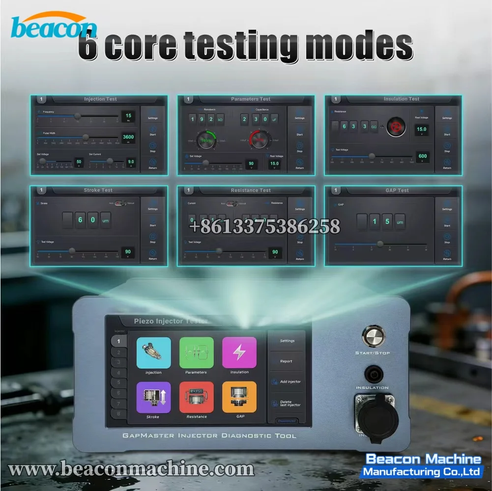 

Тестер пьезоэлектрических форсунок iGap200 Siemens VDO: измерение импульсного давления, остаточного давления воздуха и расхода воздуха