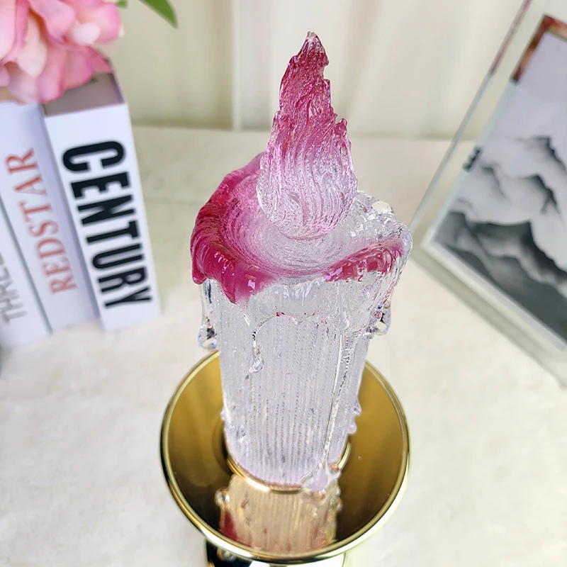 جو كتابة عادي من الزجاج القديم، شمعدان أوروبي، ضوء ليلي، مطعم بار، هدايا بضائع راقية #5