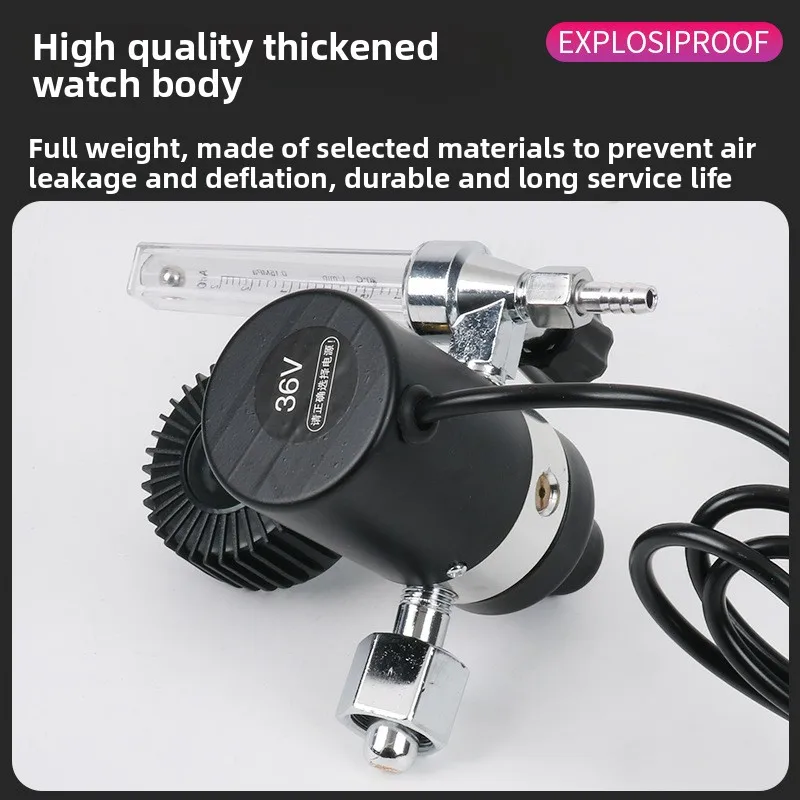 Carbon Dioxide Shielded Welding Reducer 36V Carbon Dioxide Heating Meter Double Tube Flow Heating Meter