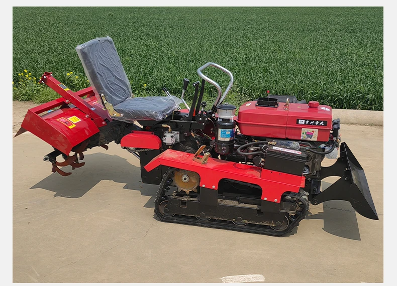 Low-priced, Hot-selling, High-quality, Popular Multi-functional Tracked Mini Tiller