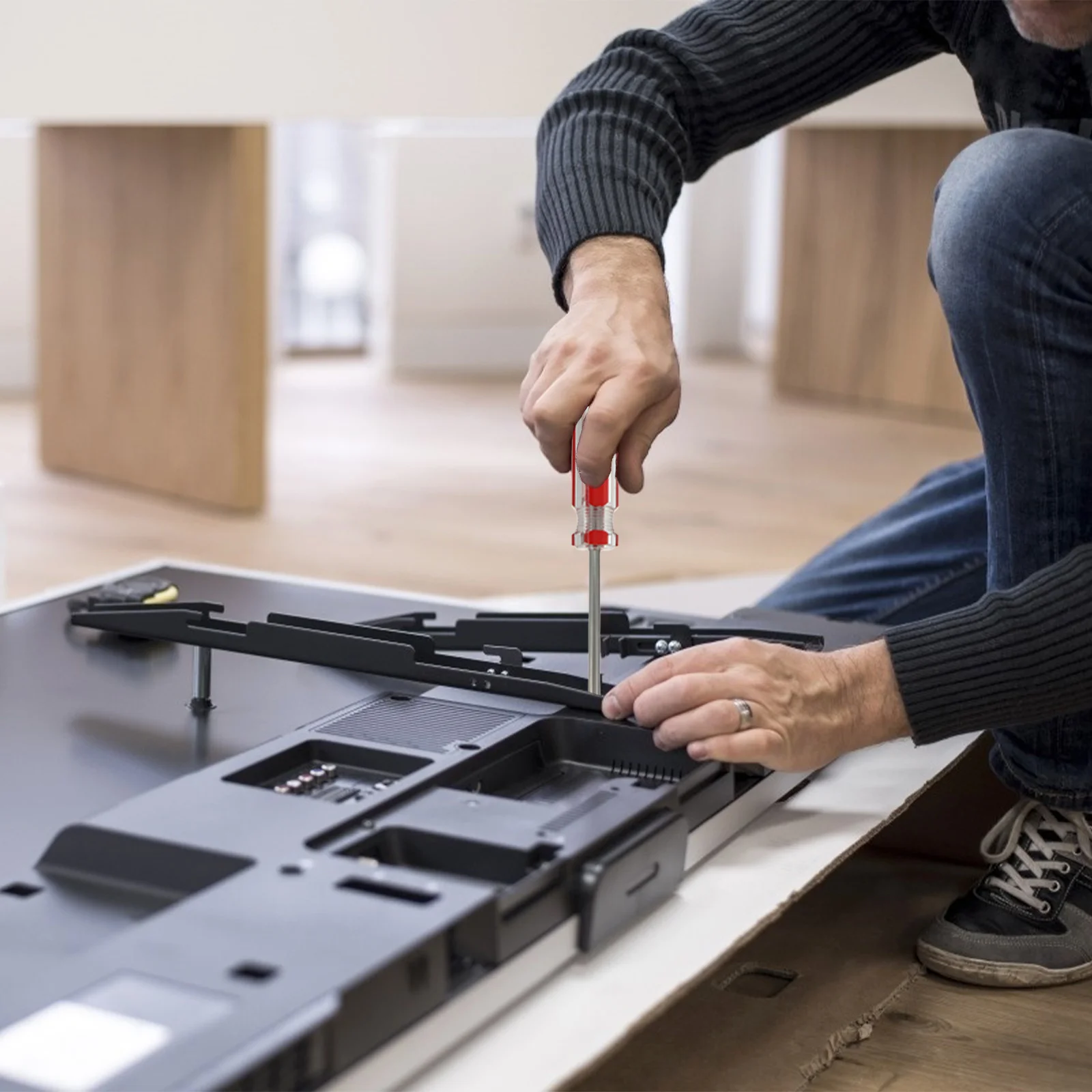 

4pcs Y Screwdriver Kit Anti-Slip Handle Durable Hand For Electrician Repair Tool Electrician Repair Home Use Hand Tool