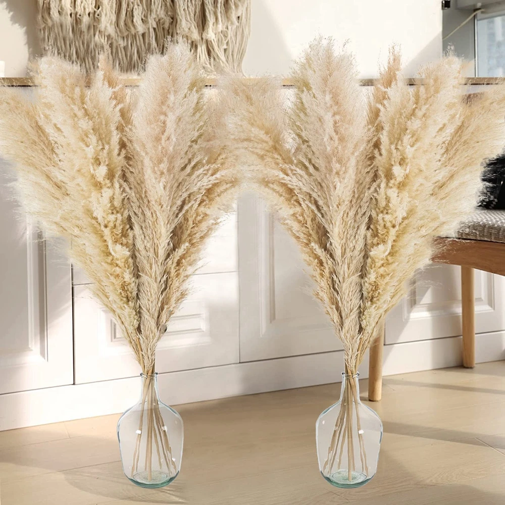 Pampas Grass 80CM Natural Flower Pampa Flower Bouquet Phragmites Communis Wedding Decoration Bedroom Home Living Room Bohemian