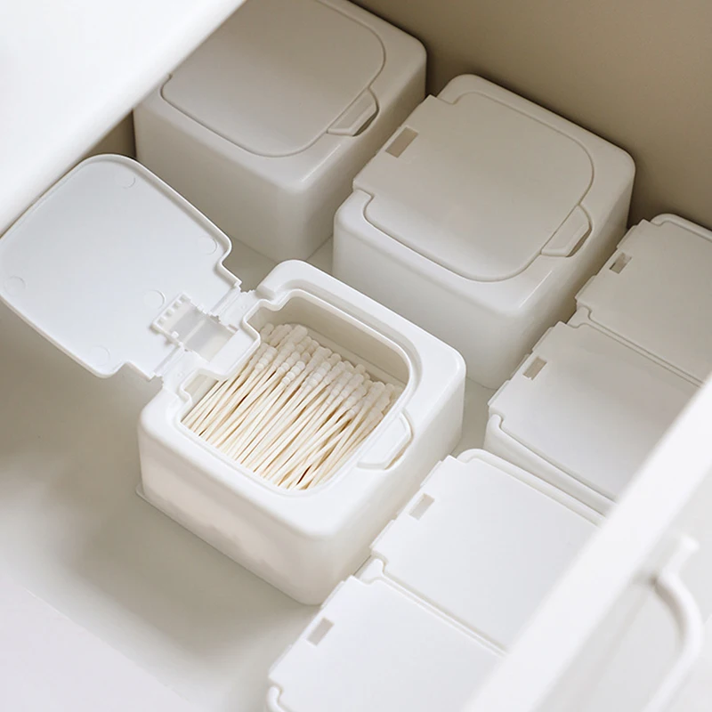 Pop-up Window Creative Cotton Swab Small Object Classification Drawer Storage Box Simple Push-type Desktop Storage Box