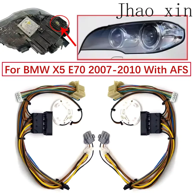 

For BMW X5 E70 2007-2010 With AFS Internal Wiring Harness Connector Assembly Plug Circuit Group Car Headlights Wiring Harness