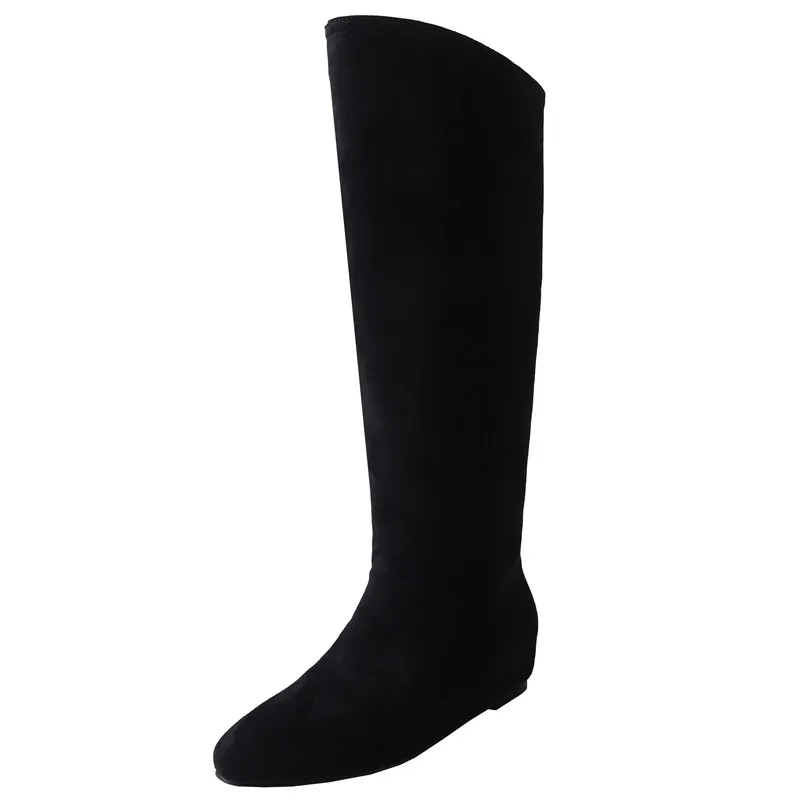 Sexy Fashionable Charming Women's Pile Boots For Autumn Winter 2024 New Suede High Top Round Toe comfortable Knee High Boots