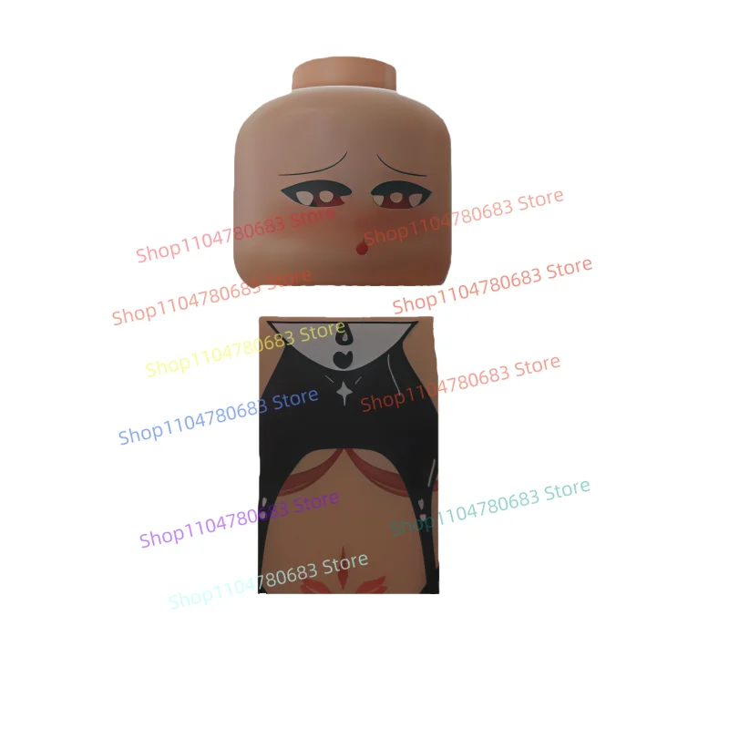 

MOC Building Blocks Mini Figure Cartoon Anime Girl Assembly Model Display Desktop Decor Toy Holiday Gift Collectible