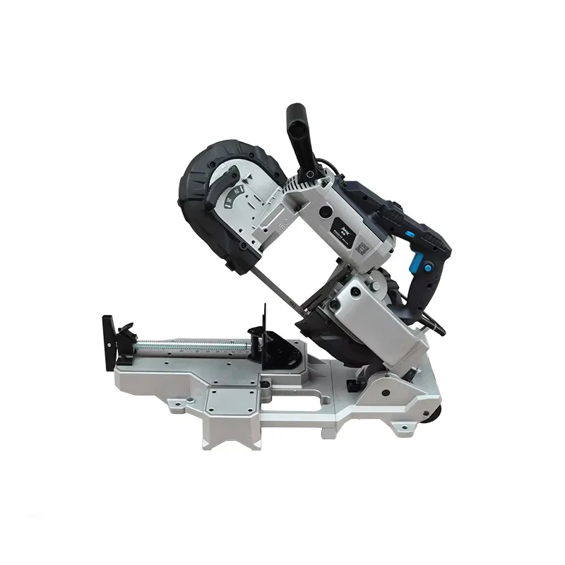 1100W Handheld Portable Band Saw 220 V, Detachable Alloy Steel Base, Metal & Wood Cutting Cordless Band Saw