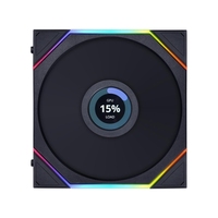 LIAN LI UNI FAN TL LCD 140Mm Reverse Blade Single RGB Fan Fluid Dynamic Bearing