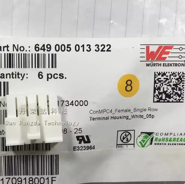 

10pcs/lot original WURTH 649005013322 5Pin 4.2mm spacing single row plug terminal connector free shipping