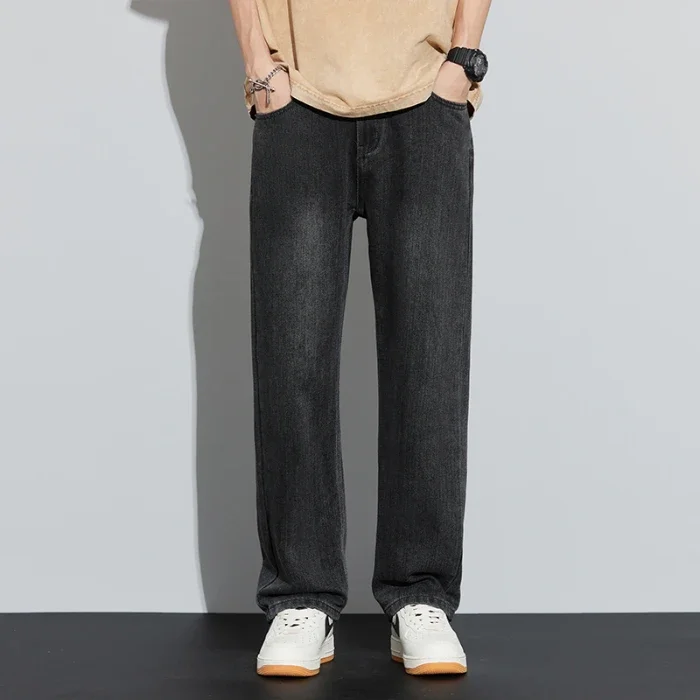 NONE Cargo Jeans Men Blue Cotton 4