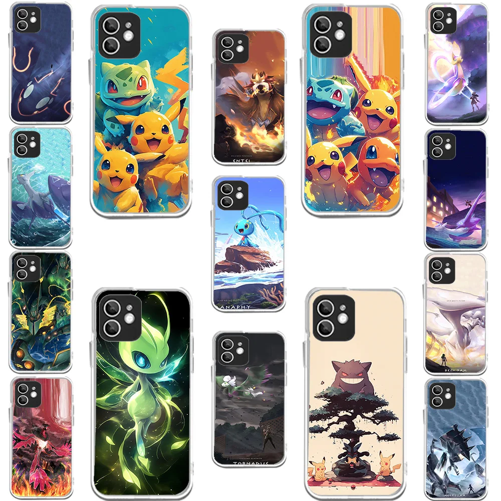 WDA-28 Pokemon Transparent Silicone Case For Moto E4 5 6 7 13 20 22  30 32 40 Z2 Play Plus Power