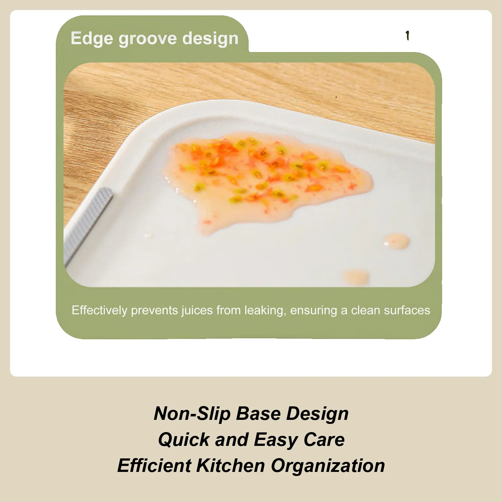 Cutting Board Double Sided Stainless Steel Cutting Board for Kitchen Food Grade PP Non-Slip Easy Clean Chopping Quick Defrosting
