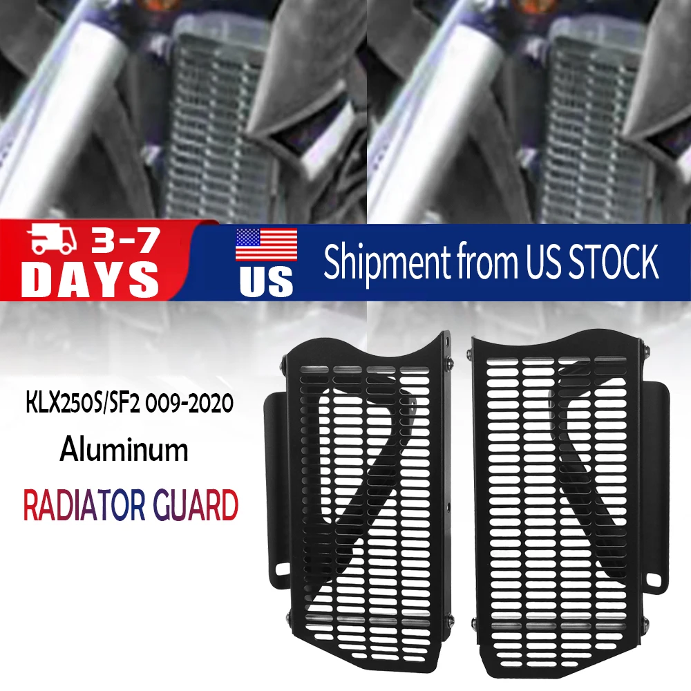 

For KAWASAKI KLX250S KLX250SF KLX 250S KLX 250 SF 2009-2020-2019 2018 2017 2016 Motorcycle Radiator Grille Guard Protector Cover