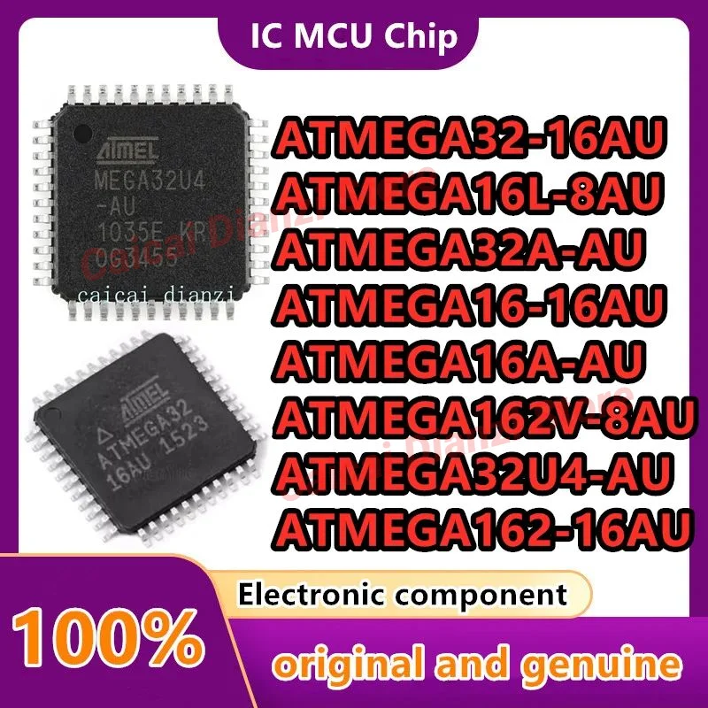 

ATMEGA16A-AU ATMEGA32A-AU ATMEGA16-16AU ATMEGA16L-8AU ATMEGA32-16AU ATMEGA32U4-AU ATMEGA162-16AU ATMEGA162V-8AU TQFP-44 10PCS