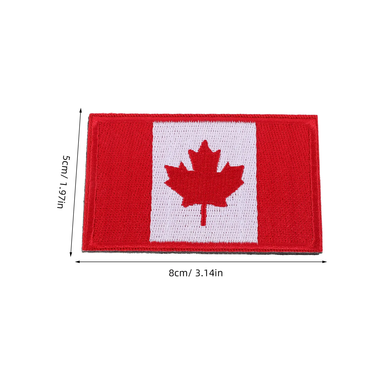 10 Buah Patch Bendera Kanada Bordir Tempel Jahit untuk Tas Ransel Jaket Pakaian Aksesoris Perbaikan DIY