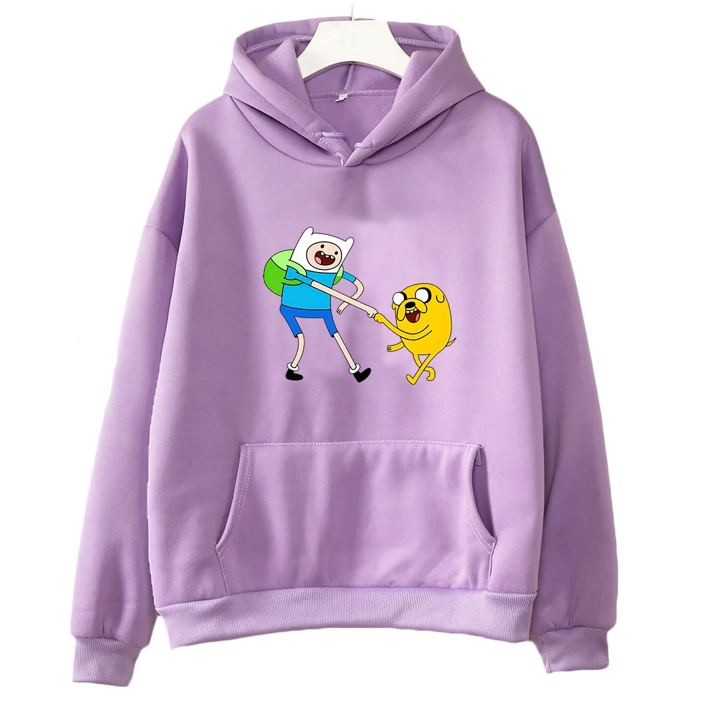 Adventuree Timee Finn and Jake Print Clothes Prevalent Autumn Sweatshirt Cute Anime Hoodie Women/men Loose Casual Pullovers Tops