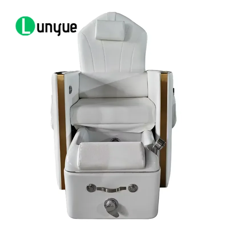 Multifunctional Rotating Foot Spa Chair for Nail with Pump and Drain Massage Pedicure Stool Comfortable Beauty