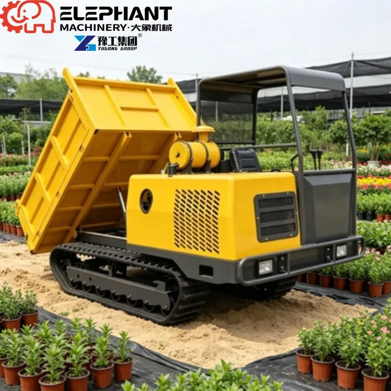 Tracked Transporter CE‑Certified Mini Crawler Dumper With Low‑Failure Components For European Mountain‑side Farm Projects