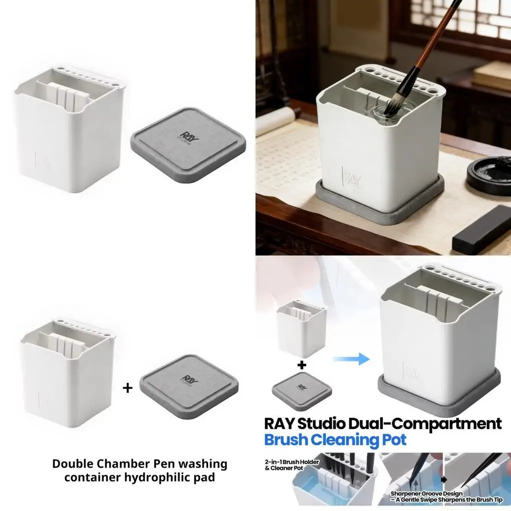 

A2BE Modeling Brush Cleaning System Double For Precise Hobbies Painting Applications