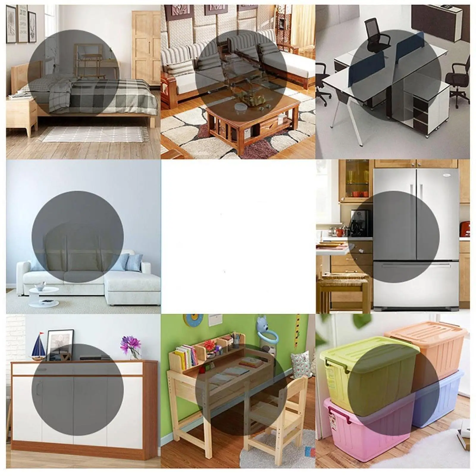Furniture Riser Leg Lift Blocks Rectangle Shape for Lifting Beds Sofas Chairs Desks Washing Machine Anti Slip Design