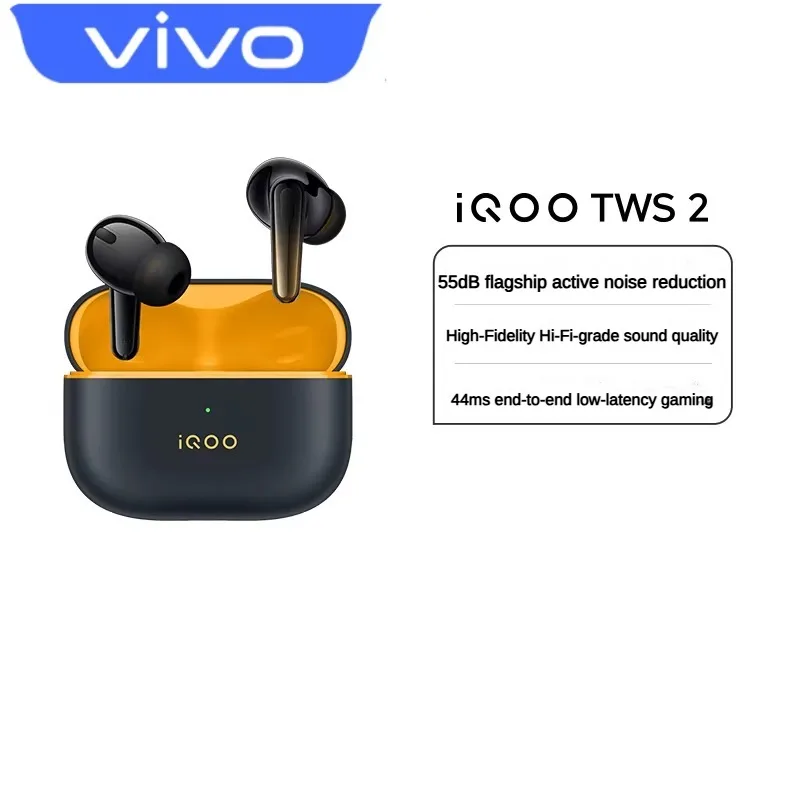 

Беспроводные наушники vivo iQOO TWS 2 | Флагманский шумоподавитель ANC 55 дБ | Hi-Fi звук | Игровые функции с низкой задержкой 44 мс