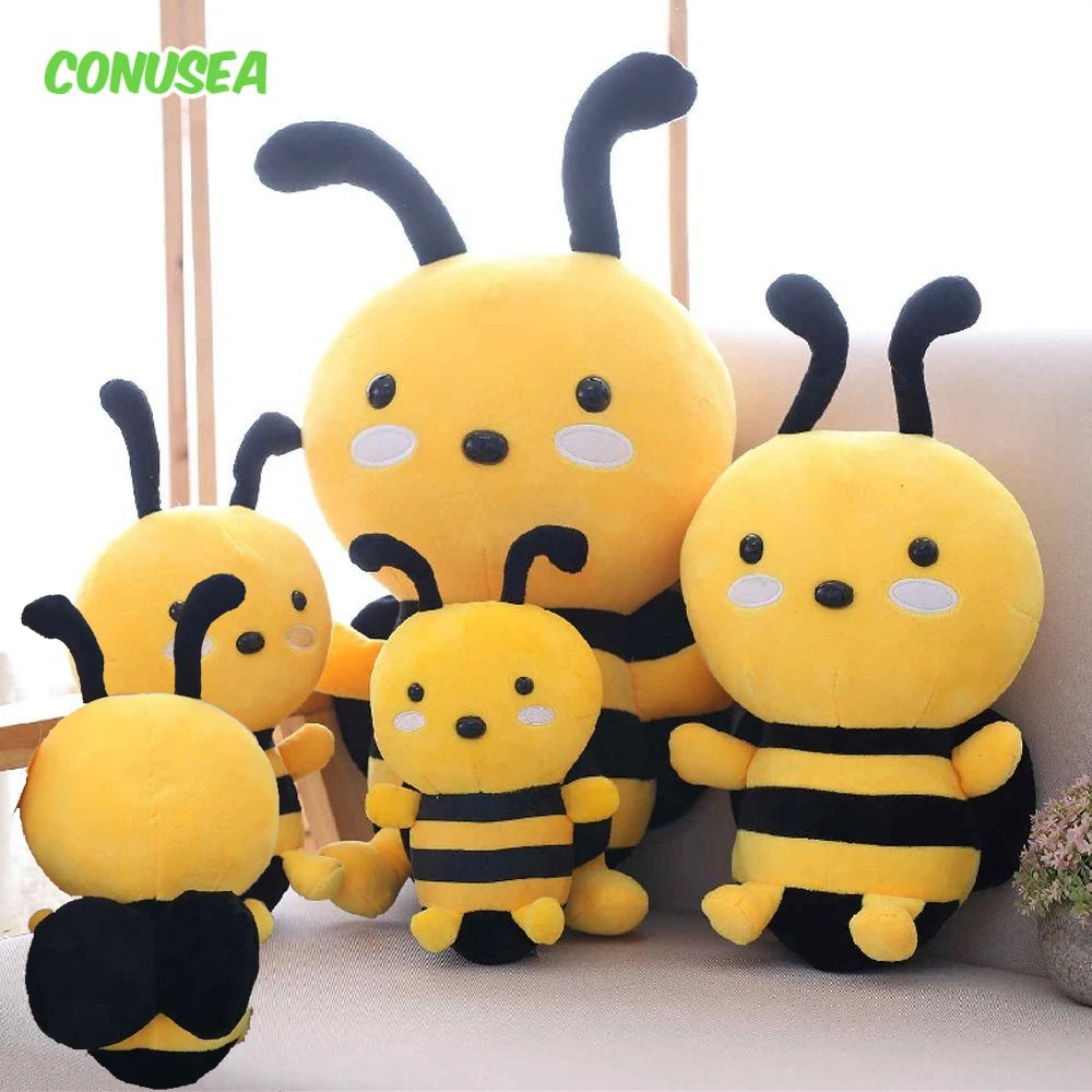 

Cartoon Bee Plush Toys Stuffed Soft Plushies Pillows Cute Simulation Insect Animal Doll Toys for Girls Children Birthday Gifts