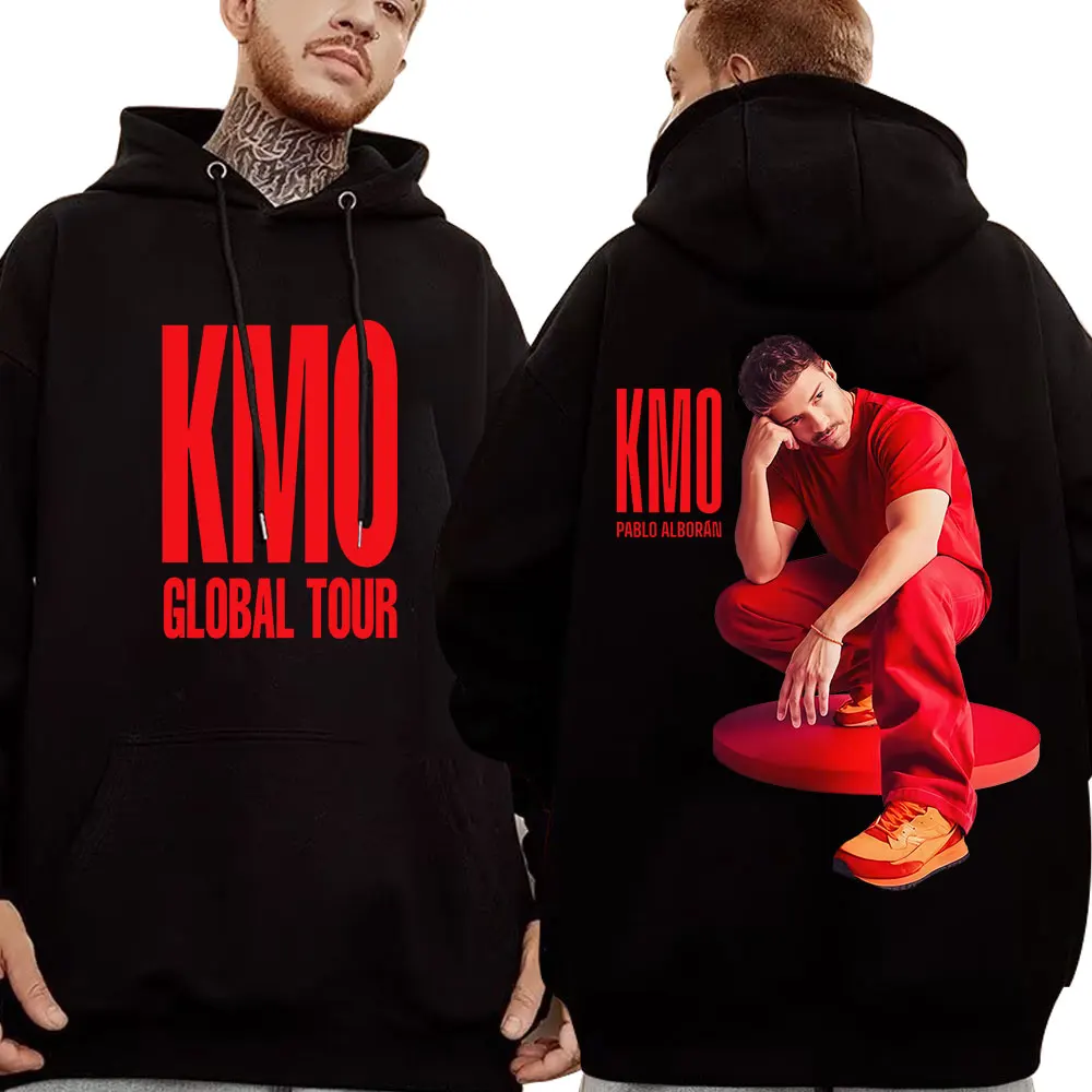 

Спортивный костюм с принтом Singer Pablo Alborán Kmo Global Tour 2026 для мужчин и женщин, пуловер с длинными рукавами в стиле хип-хоп, повседневные свободные толстовки в стиле Харадзюку