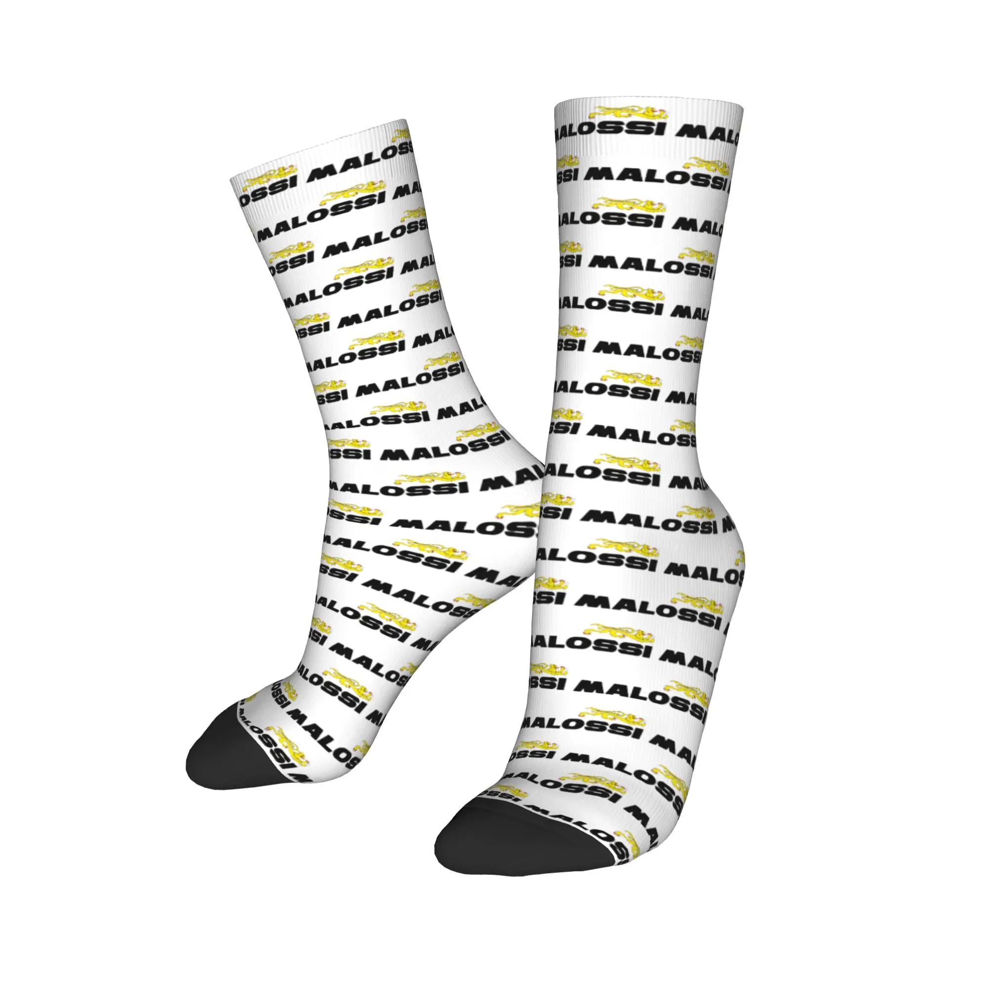 

Custom M-Malossied Dress Socks for Men Women Warm Funny Novelty Motorcycle Printed Crew Socks
