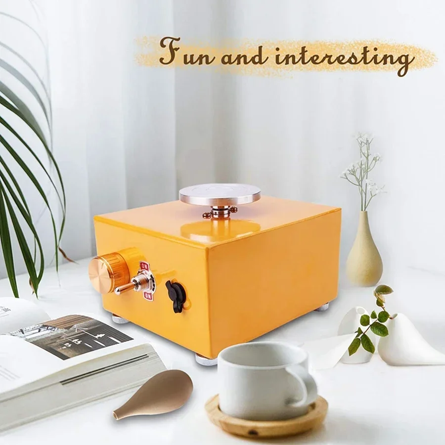 

Mini 2000 RPM Electric Pottery Wheel Clay Making Pottery Machine with 8 Pottery Shaping Tools USB Pottery Wheel