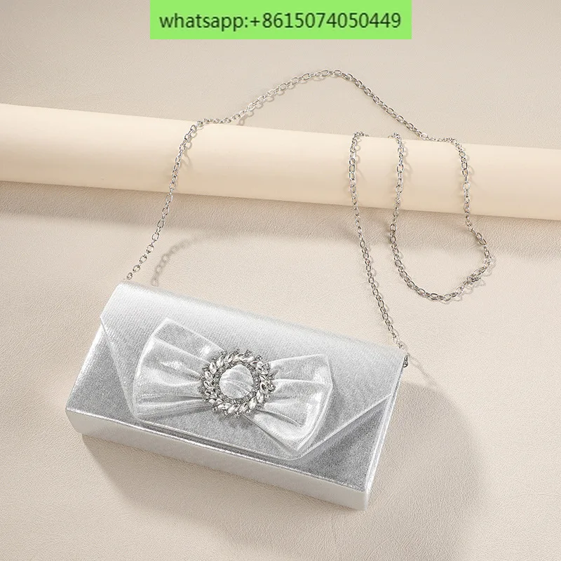 

Europe and the United States wind rhinestone dinner bag niche mini trend shoulder bag luxury high sense clutch bag chain bag.