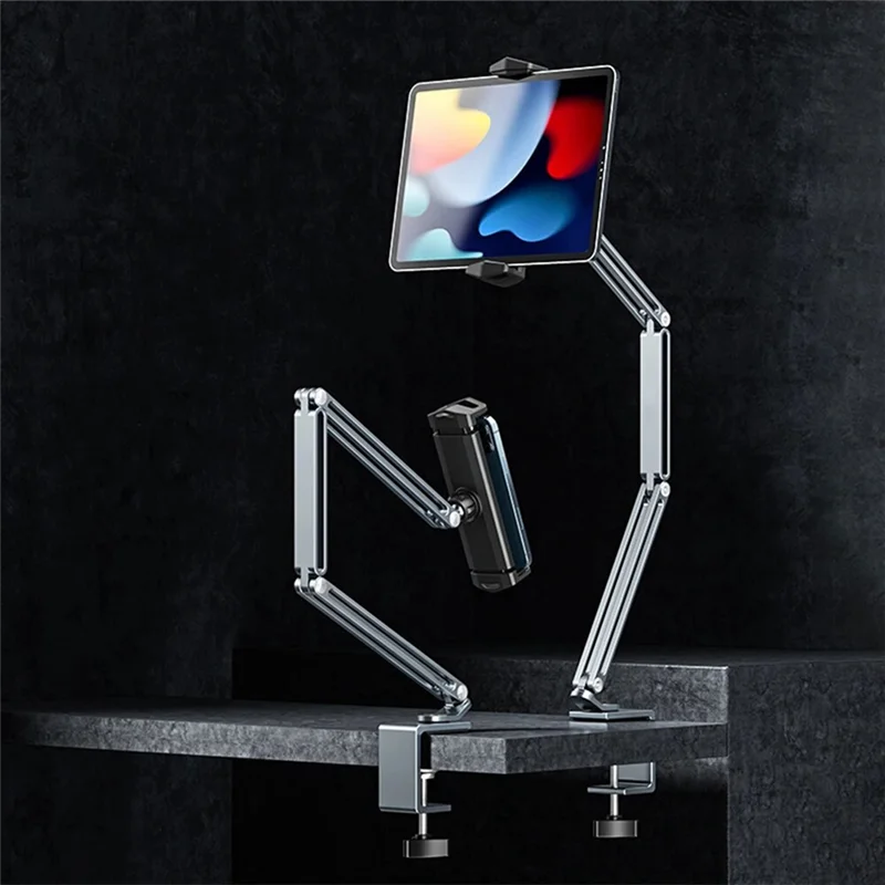 

AM-Desk Bed Tablet Stand Adjustable For 4-12.9 Inches Mobile Phones Tablets Aluminum Arm Mount Support For Ipad Tablet