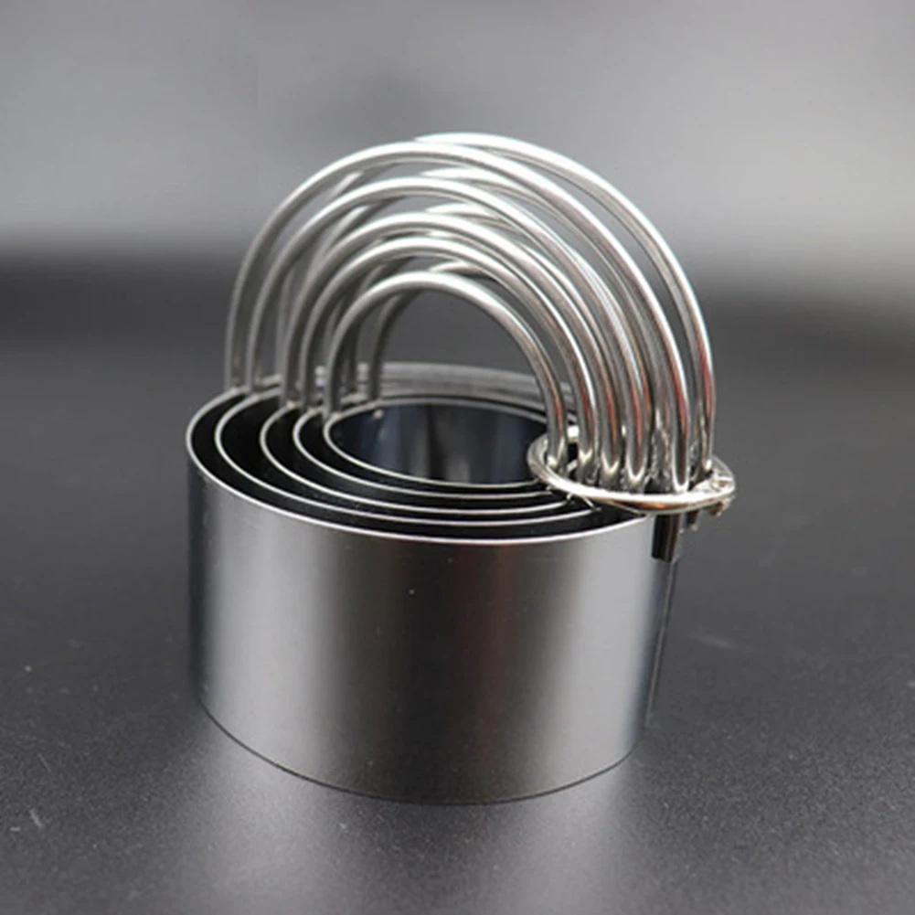 Stainless Steel Cookie Cutter Set Includes 5 Sizes for Baking Cookies Scones Pastry Dough and Other Dessert Preparation Needs