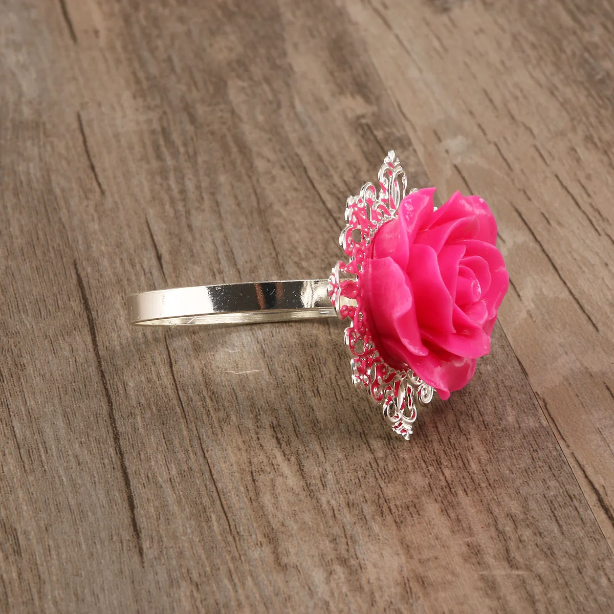 

10 шт., кольца для салфеток в стиле розы, желтое, серебро, железо из смолы, свадебный банкет, ужин, вечеринка, украшение стола, держатель для салфеток