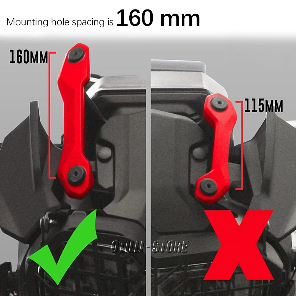 Motorcycle Accessories GPS Navigaton Plate Bracket FOR BMW F750GS F850GS F750 F850 GS F 850GS 2018- Windscreen Adjusters view 6