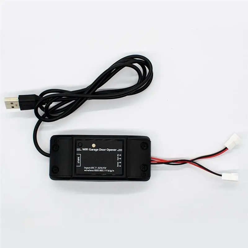 B68C Tuya Smart WIFI Garage Door Opener Controller Universal 433.92Mhz Wifi Receiver DC 7-32V 5V Open& Close Functionality