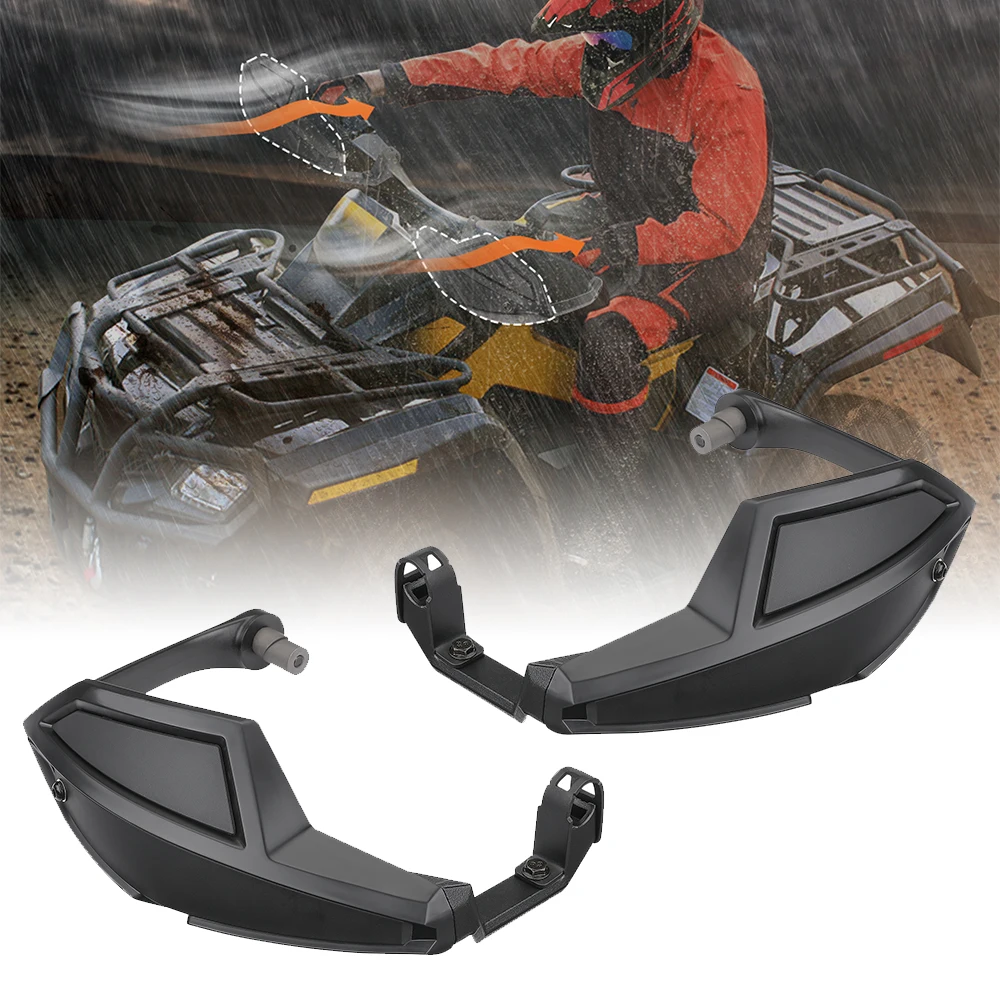 KEMIMOTO ATV Handlebar Wind Deflector Hand Guard Protector Kit for Can-Am Outlander 450 500 650 800 1000 Renegade DS G2 G2L G2S