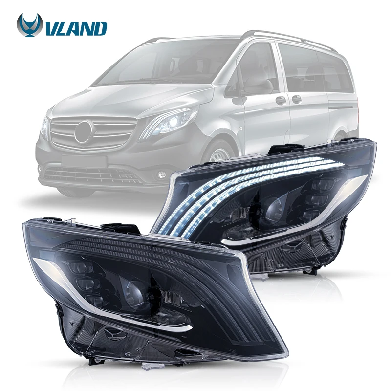 

NORSEN Manufacturer Full LED Head Lights Assembly 3th Gen W447 2016-2023 Car Headlights for Mercedes Benz Metris / Vito Head Lam