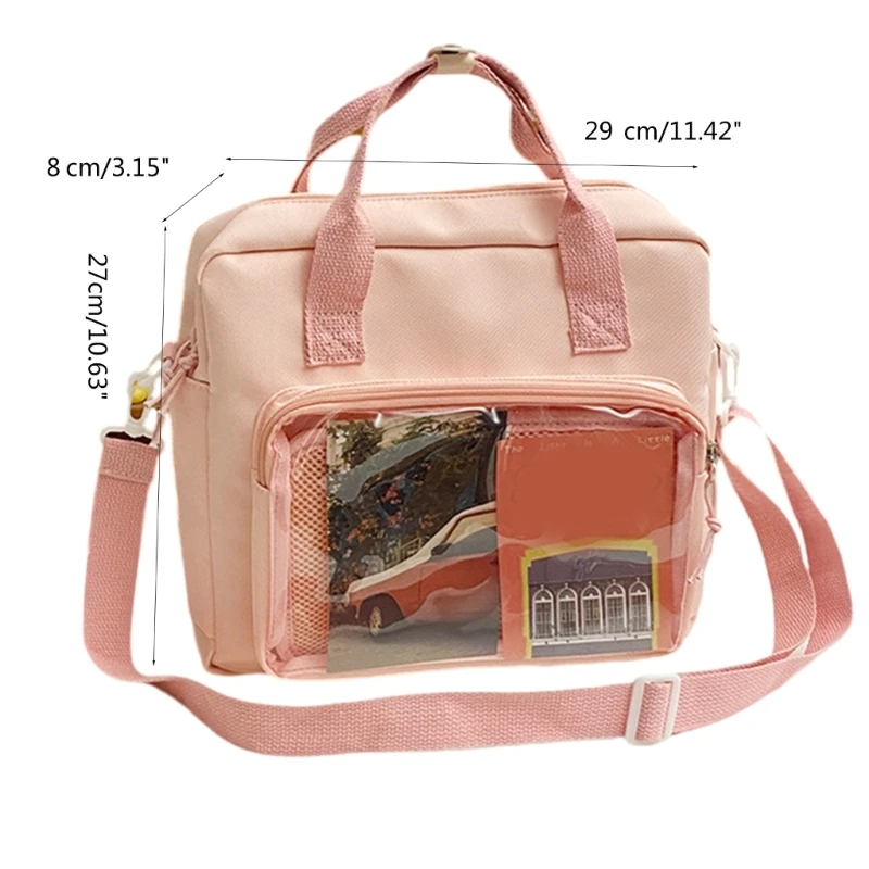 Multi-purpose Ita Backpacks Crossbody Purse Pin Display Bag for Girl Student School Book Bag Travel Daypacks